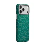 PITAKA Ultra-llitav mbris, Monogram-Kuld/Roheline - iPhone 17 Pro
