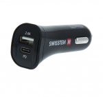 Swissten Toiteadapter autole 12 / 24V / 2.4A / 30W + Micro USB kaabel 1.5m