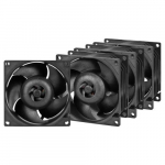Arctic S8038-7K serverventilaator 80mm, 4-osaline komplekt, must