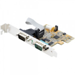 StarTech.com 2-port PCI Express seeriakaart, kahe portiga PCIe-to-RS232 (DB9) seeriakaart, 16C1050 UART, standardsete vi madala profiiliga kinnitustugidega, COM-porti hoidmisega, Windowsile ja Linuxile