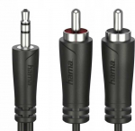 Hama Kaabel 2xRCA / 3,5 mm 1,5 m must