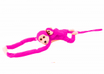 LEAN Toys Mascot Plush Monkey with Baby, Dark Pink 90 cm