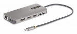 StarTech.com USB-C kolme monitoriga mitmeportadapter, kaksik 4K 60Hz + 4K 30Hz HDMI ja DisplayPort, 4-portiline USB-hub, 100W PD pass-through, GbE, SD/MicroSD kaardilugejad