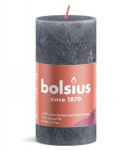 Bolsius Candle Rustik 5x10cm Slate blue