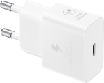 SAMSUNG 25W USB-C GaN laadija USB-C kaabliga, valge (EP-T2510XWEGEU)