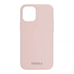 ONSALA Mobile Cover Silicone Sand Pink iPhone 12 Mini