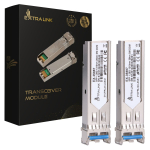 Extralink SFP 1.25G 2-pack | SFP moodul | 1,25Gbps, LC/UPC, 1310nm, 20km, ksikreiim, DOM
