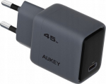 AUKEY telefonilaadija, 45W, USB-C, PD, tumeksinis hall, LLTSEUN1054997VN
