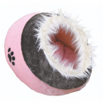 Animal bed : Trixie Minou cuddly cave, 35 26 41 cm, pink|grey