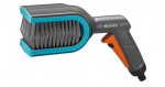 GARDENA Cleansystem Jalousienbrste (grau/trkis, Brstenkopf beidseitig um 90 drehbar)