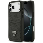 GUESS Etui 4G Double Card Triangle do iPhone 18 Pro Max / 17 Pro Max czarny - Etui 4G Double Card Triangle iPhone 18 Pro Max / 17 Pro Max must