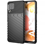 Mocco Samsung Galaxy A12 Armored Thunder -komplekt, must