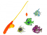 LEAN Toys Fishing Game Fish Set Fish + Fishing Rod