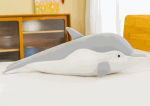 LEAN Toys Gray dolphin plush mascot 70 cm