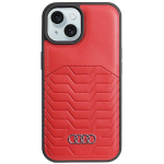 Audi Snteetilisest nahast MagSafe iPhone 15 / 14 / 13 6.1" czerwony/punane kvakott AU-TPUPCMIP15-GT/D3-RD