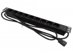 ALANTEC PZ09U pikendusjuhe 1,8 m 9 pistikupesa(t) Siseruumides Must