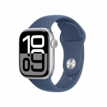 APPLE Watch Series 10 GPS 42mm hbekarpi alumiiniumkorpus ja denimist spordirihm S/M