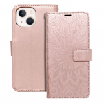 MEZZO raamatukarp IPHONE 13 MINI jaoks, mandalate roosne kuld