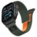 Tech-Protect ELITE APPLE WATCH 8 / 9 / 10 / 11 / 12 / SE / ULTRA (44 / 45 / 46 / 49 MM) GREEN/ORANGEESTONIAN: NAILON ELITE APPLE WATCH 8 / 9 / 10 /