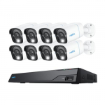 Reolink NVS16-8MB8 - 4K Security System, 16-Channel NVR, 24/7 Recording, Person/Vehicle/Animal Detection