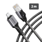 AXAGON ADE-CM20 USB-C Gigabit Ethernet adapter integreeritud CAT6 RJ-45 vieljuandme kaabliga (2 m)