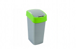 Waste bucket Flip Bin 25L silver|green