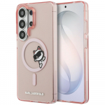 Karl Lagerfeld Etui IML Peekaboo Choupette MagSafe Samsung Galaxy S26 Ultra jaoks roosa