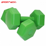 SportVida 2in1 GYM AND amp; Fitness Comfort Hexagonal Shape Dumbbell Set 2 * 2 KG Green