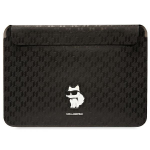 Karl Lagerfeld Hlss KLCS16SAKHPCK 16" tarna/must Saffiano monogrammiga Choupette