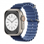 Riff AND quot;Ocean AND quot; silicone band for Apple iWatch series 38 / 40 / 41 mm Deep navy