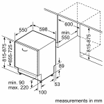 BOSCH PESU- JA NUMASIN BI SMV4EMX71S