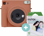 Fujifilm Instax Square SQ1 Terracotta Oran + 10 filmi
