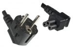 EFB Netzkaabeli kaitsekontakt 90-C5 90,sw,3.0m,3x0.75mm