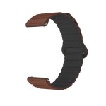 Riff 20mm Universal (Samsung, Garmin, etc) Loop magnetic silicone strap Brown / Black