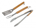 BBQ ACCY UTENSIL KIT WOODX3PCS