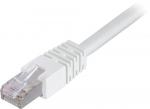 Deltaco STP-607V vrgukabel, valge, 0,7 m, Cat6, F/UTP (FTP)