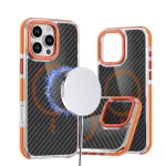Case for iPhone 17 Pro Max / 18 Pro Max Fiber compatible with MagSafe orange