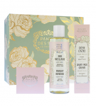 Panier des Sens Radiand Peonija paketis: valge kasutuskohakreem 40 ml + hoiakreem 50 ml + miksellhuke 200 ml