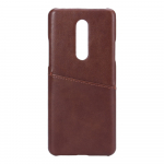 ONSALA Mobile Cover Brown with Cardpocket Oneplus 8