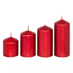 ATMOSPHERA Advent Votive Candle x 4, red