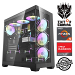 INTOP Ryzen 5 7500F 16GB DDR5 1TB SSD M.2 NVME RX9060XT 16GB ilma operatsioonissteemita