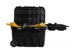 Stanley Mobile Assembly Box, 90 Liter, Tool Trolley (Black, with Troll
