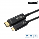 MicroConnect Esiklassiline USB-C HDMI kiudkaabel 10m 10m USB-C-le