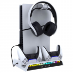 iPega P5S006 RGB Charging Stand + Cooling for PS5 Slim Game Controller
