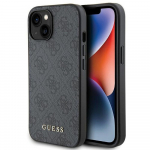GUESS case for IPHONE 15 GUHCP15SG4GFGR (4G Metal Logo) grey