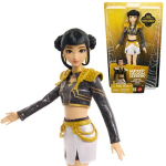 Mattel KPop Demon Hunters HUNTR/X Zoey Golden laulunukke koos eemaldatava riietusega ja 5 liigutatava liasesega