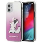 Karl Lagerfeld KLHCP12SCFNRCPI iPhone 12 mini 5,4" roosa/hall karbikest Choupette Fun