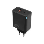 maXlife MXTC-09-65ACC GaN PD QC laadija 2x USB-C 1x USB 65W must