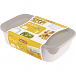 Curver Toidukausside komplekt 3 tk ristklikukujuline 2+1+0,5L Fresh AND Go mix