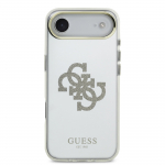GUESS PC/TPU peegeldatav 4G Glitter logo MagSafe mbris Apple iPhone'i 17 Air'ile